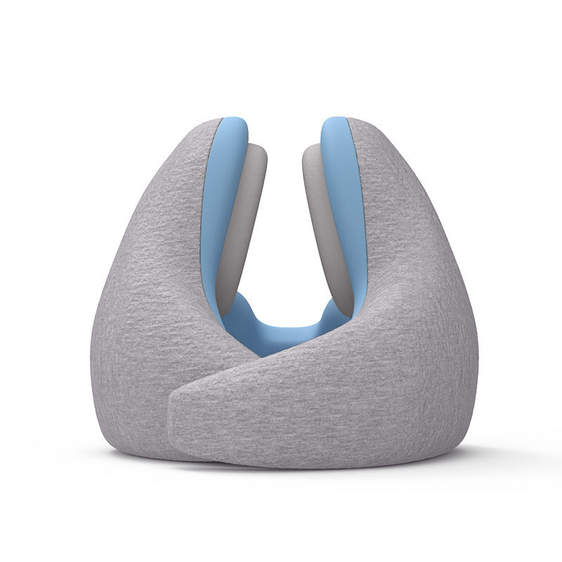 Soundproof Memory Foam U-Shaped Travel Pillow — Neck Support, Noise Reduction & 360° Comfort