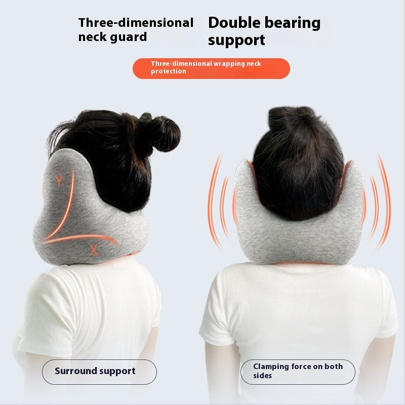Soundproof Memory Foam U-Shaped Travel Pillow — Neck Support, Noise Reduction & 360° Comfort