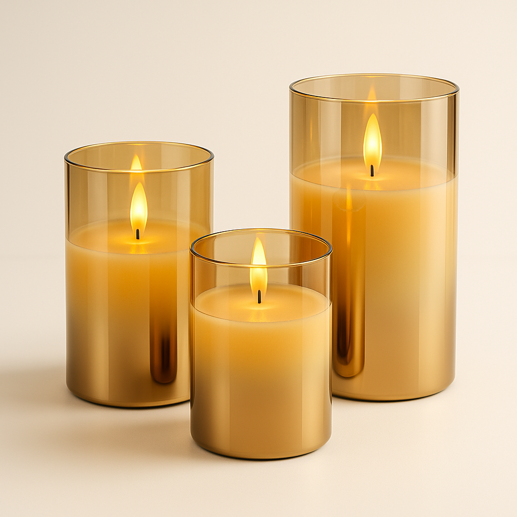 LuminaGlass™ – Premium Rechargeable Candles (No Fire, Infinite Glow)