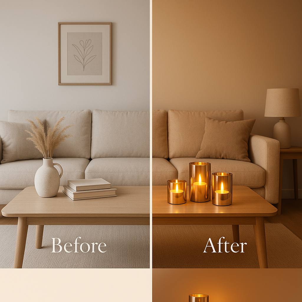 Rechargeable Electroplated Glass LED Candle Lights — Premium Flameless Décor