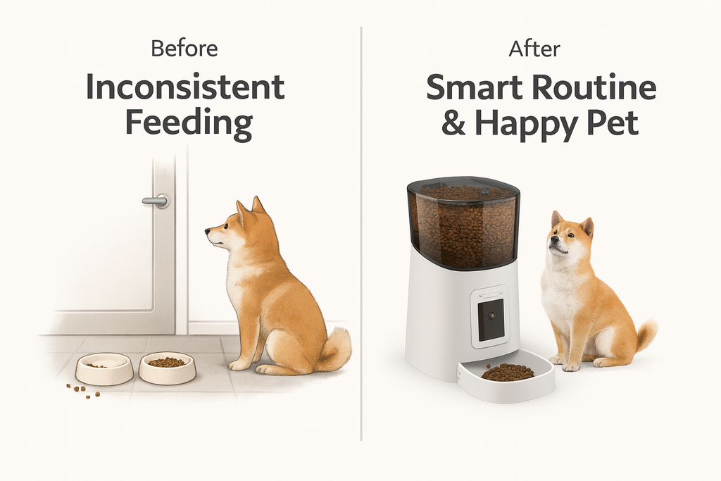 Interactive Treat Dispenser Toy + Mini Camera — Play, Monitor & Reward