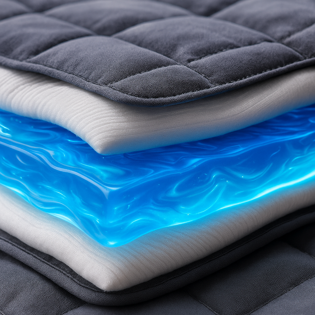 Weighted Thermo-Gel Blanket – Cooling & Heating Deep Pressure Blanket for Anxiety + Better Sleep