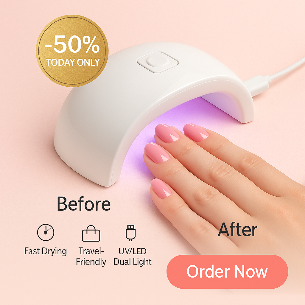 Mini USB UV Lamp — Portable Hot Light for Fast Nail Drying & UV Curing
