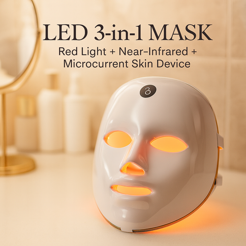 GlowMask PRO™ — 3-in-1 LED Facial Mask for Clearer, Brighter, Firmer Skin 💆‍♀️