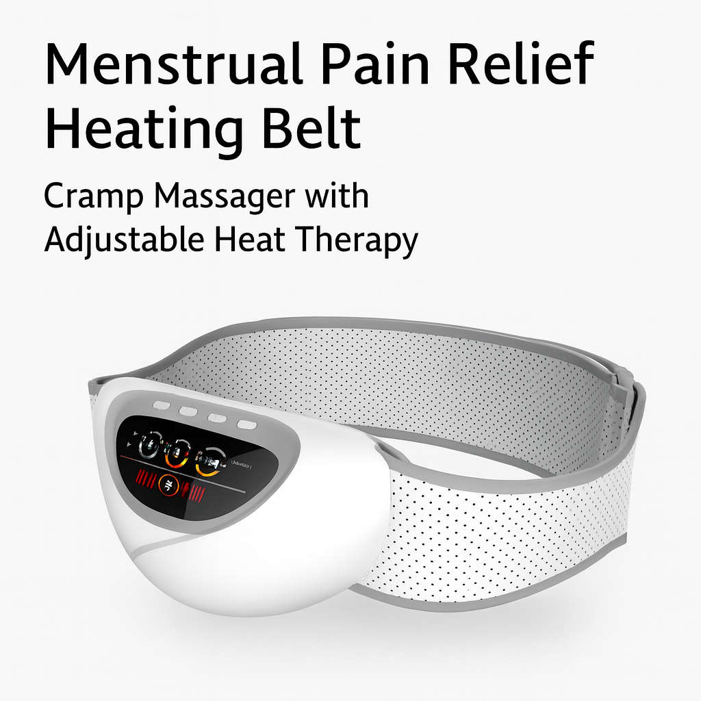 Menstrual Pain Relief Heating Belt – Cramp Massager with Adjustable Heat Therapy