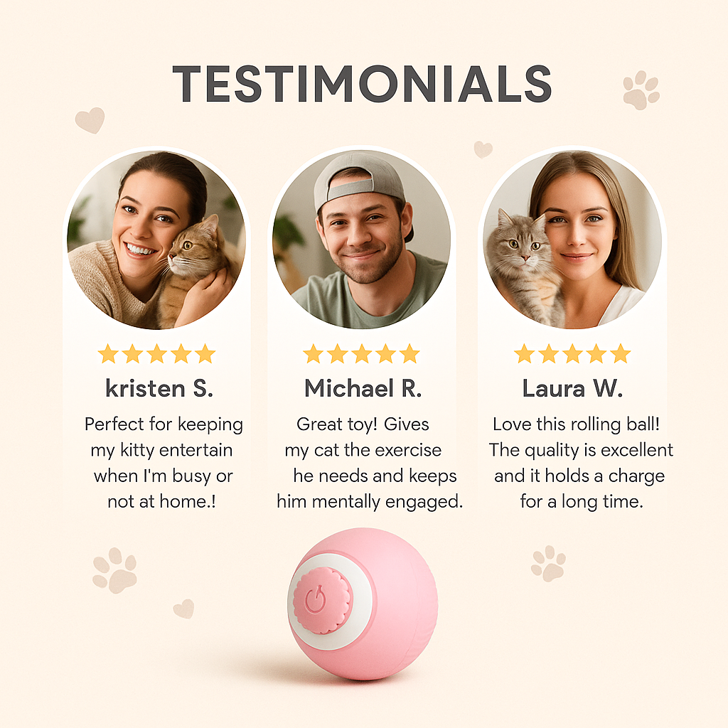 Interactive Gravity Rolling Cat Toy — Teasing Ball for Exercise, Play & Mental Stimulation